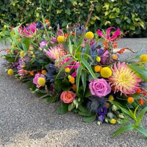 Rouwstuk speels tuintje