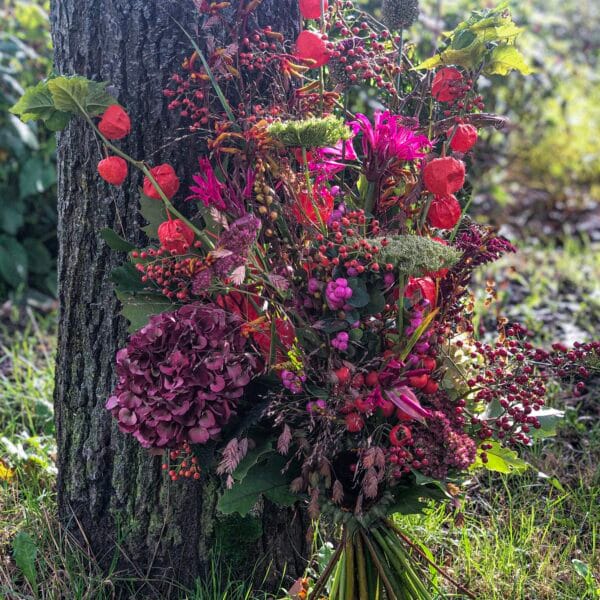 Rouwboeket Puur Natuur Seizoensbloemen